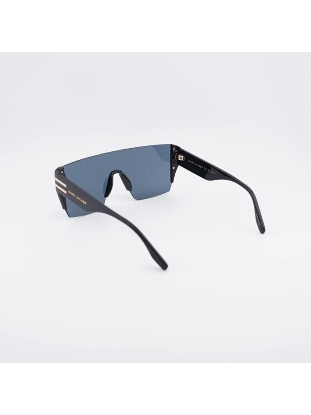 Marc Jacobs MARC 712/S 0NZU 7Y Sunglasses Black Shield Frame, Grey Lenses